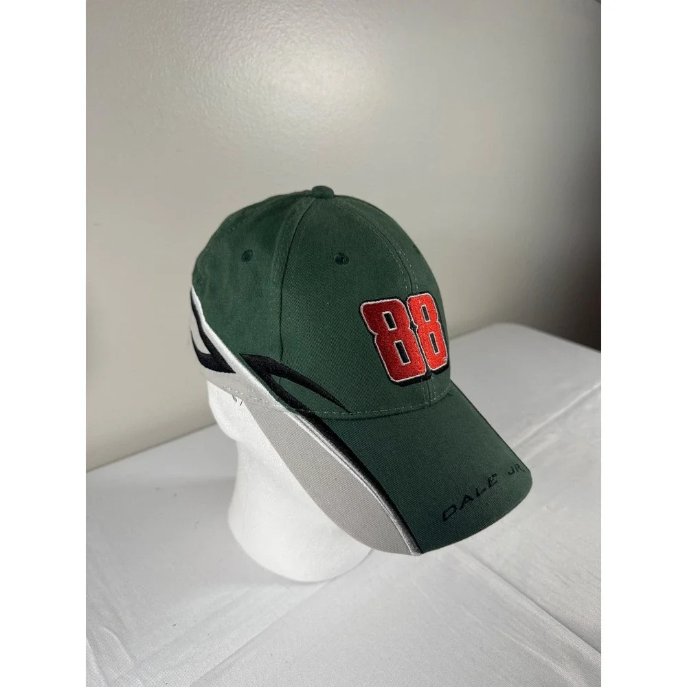 Winners Circle Dale Earnhardt Jr 88 Amp Energy NASCAR Hat Green Grey Adjustable